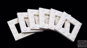 LEGO Classic - 3-Buck Bag - 4x4 Plate w/ Cutout x 6 - White - (64799) - Picture 1 of 4