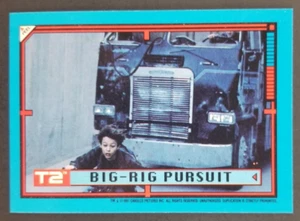 T2 Terminator 1991 Big Rig Pursuit Topps Sticker Card #12 (NM) - Picture 1 of 2