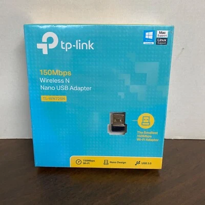TP-LINK TL-WN725N 150Mbps Wireless N Nano USB Adapter - Image 1 of 4