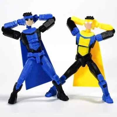 3D Printed Invincible 2.0 Action Figure - Multi-Jointed Movable Superhero Anime - Image 1 of 4