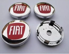 SET 4 Tappi Coprimozzo FIAT 60 mm Fregi Borchie Cerchi 60mm
