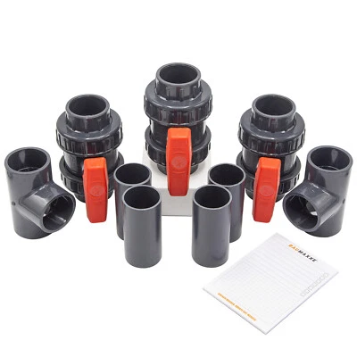 EASYDRUCK24DE 50 mm Pool Bypass Set Wärmepumpen Heizung Solarheizung Schwimmbadheizung bm_120