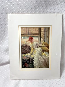 Tissot luglio esemplare di ritratto stampa opaca Chicago Art Institute sigillato - Foto 1 di 3