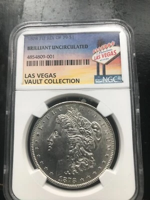 1878-Morgan Dollar NGC Brilliant Uncirculated Las Vegas Vault Collection - Image 1 of 4