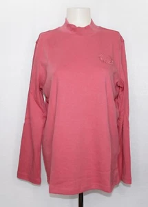 BLAIR Essential L/S Mock Turtleneck Top, Women's Size M, Salmon, NEW!! - Picture 1 of 3
