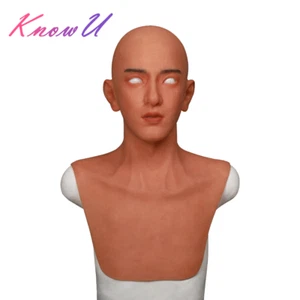 KnowU Silicone Mask Realistic Cosplay Masquerade For Men Crossdresser - Picture 1 of 16