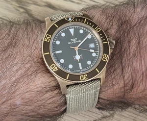 Superb Glycine Combat Sub 42mm Automatic Bronze, Box And Papers - Picture 1 of 7