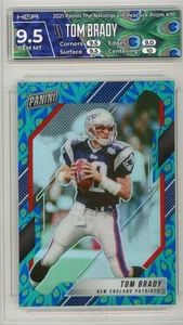 2021 Panini Convention Nazionale VIP Gold Pack Tom Brady 70 Peacock Prizm HGA 9.5 - Foto 1 di 2