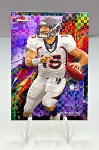 Tim Tebow 2024 Topps Finest #23 Purple Checker Refractor /150 Short Print - Picture 1 of 3