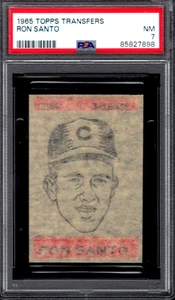PSA 7 - 1965 Topps Transfers - Ron Santo Chicago Cubs HOF - Picture 1 of 2