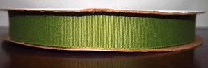 Olive Green (Jungle Green) Grosgrain Ribbon 7/8" Wide x 100 Yards-All Seasons - Picture 1 of 1