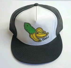 Vintage Lib Gnu Trucker Mütze Promo Kunst Snowboard Banane Y2K 2000er - Bild 1 von 5