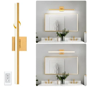 Goldene Badezimmer-Waschtischleuchten - 24 Zoll moderne LED gebürstetes Gold Waschtisch... - Bild 1 von 6