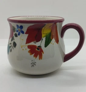 Pioneer Woman Jumbo Belly Coffee Mug Soup Cup Timeless Floral Stoneware 28 oz - Picture 1 of 9