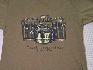 South Cumberland State Park Tennessee Souvenir Green Cotton Blend T-shirt Size M - Picture 1 of 8