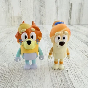 Bluey Tante Frisky Onkel Rad SET Pferdeschwanz Hund Figur Spielzeug Heeler Großfamilie - Bild 1 von 15