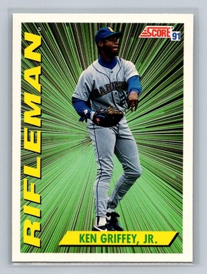 Ken Griffey, Jr. 1991 Puntuación #697 Seattle Mariners Foto 1 de 2