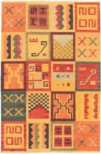 Vintage Hand Woven Turkish Carpet 6'0" x 9'2" Traditional Wool Kilim Rug - Picture 1 of 9