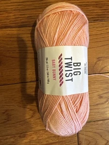Joann Big Twist Baby Bunny Yarn, Super Fine, New, Discontinued Shrimp 3.5oz - Picture 1 of 4