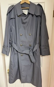 Trench cappotto uomo 40R vintage Christian Dior Le Connaisseur lana grigio anni 80 usato in ottime condizioni - Foto 1 di 15