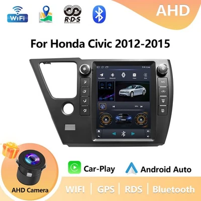 For 2012-2015 Honda Civic 9.7" Android 13 Car GPS Navi Stereo Wifi Carplay Radio - Image 1 of 4