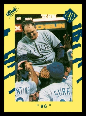Nolan Ryan 1990 Classic Yellow #6 #T84 HOF Texas Rangers Mint - Image 1 of 2