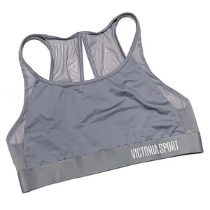 Sujetador Pullover Victoria's Secret Victoria Sport Gris Inalámbrico Sin Acolchado, Talla L - Imagen 1 de 3
