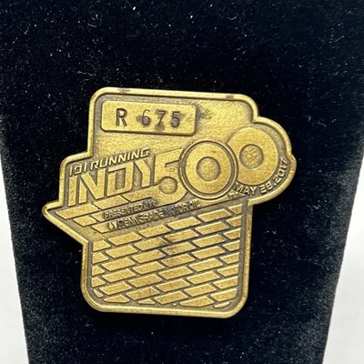 Indy 500 101st  Indianapolis 500 Bronze Pit Badge 5 28 2017 - Image 1 of 3
