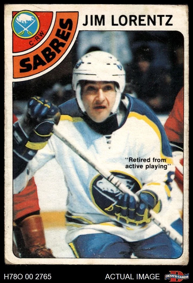 1978 O-Pee-Chee #161 Jim Lorentz Sabres 1.5 - FAIR - Image 1 of 1