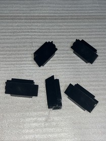 Lego Lot 5 Black Panel Corner Wall 2345 6086 6075 6054 6077 6085 3 x 3 x 6