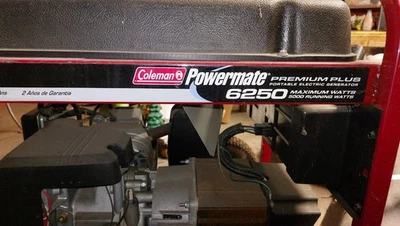 Coleman Powermate 6250w Surge 5000w Funcionamiento Portátil Generador de Gas Recogida Local  Foto 1 de 4
