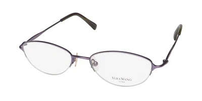 NUEVO MARCO DE GAFAS VERA WANG LUXE LACERTA MEDIA BORDE TITANIO OVALADO LI 50-16-135 Foto 1 de 4