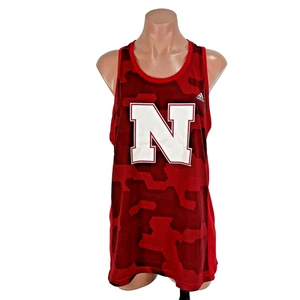 adidas The Ultimate Tank Nebraska Cornhuskers Sleeveless Racerback XL - Picture 1 of 8
