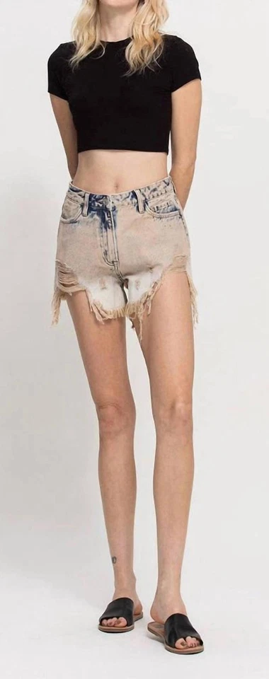 Pantalones Cortos Vervet By Flying Monkey Sienna Vintage Lavado Ácido Foto 1 de 1