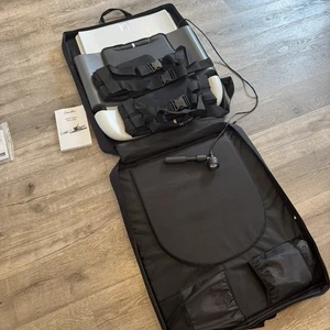 Saunder Lumbar Traction Device w/Hand Pump in Travel Case With Manual - Picture 1 of 8