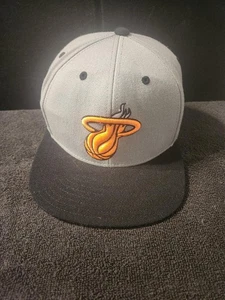 Miami Heat adidas NBA Orange Gray Embroidered Logo Snapback Hat - Picture 1 of 13