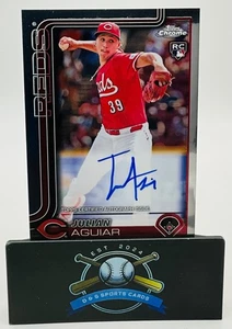 2025 Topps Chrome Rookie Autograph Auto Julian Aguiar RC - Picture 1 of 2
