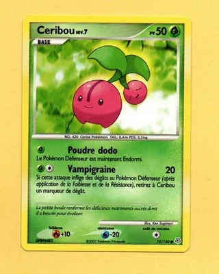 Pokemon No. 75/130 - Ceribou Level 7 - PV50 ( Ref. A6204) - Image 1 of 2