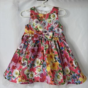 Couture Princess Girls Toddler 2T Colorful Dress Floral Special Occasion Party - Picture 1 of 8