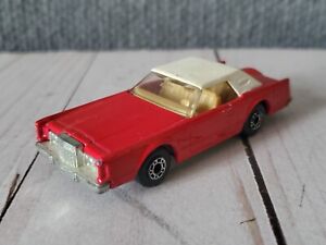 Matchbox Lesney Superfast Lincoln Continental Mk V No 36 1:64 1979 Red Car
