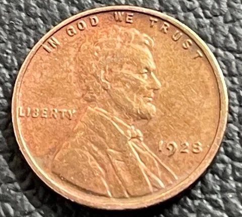 Vintage- 1928-Wheat Penny No Mint Mark ,Errors Cover