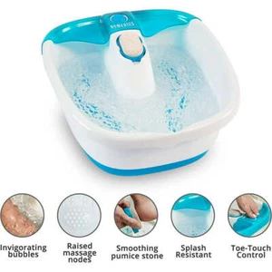 HoMedics Bubble Mate Heated Foot Spa Bubble Foot Massager - Picture 1 of 3
