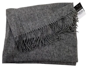 TOPSHOP Ladies Grey Plain Polyester One Size Soft Touch Scarf Wrap 74" x 25" - Picture 1 of 6
