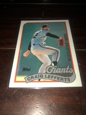 2017 Topps Rediscover Stamped Buyback 1989 Topps Gold Craig Lefferts Giants
