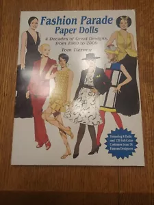 Neues Paper Dolls Fashion Parade Buch 4 Jahrzehnte Designer von 1960 - 2000 - Bild 1 von 5