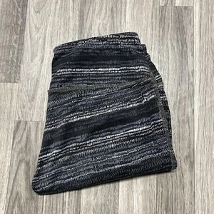 ATHLETA Elastic Waist Low Rise Black/Grey/White Print Leggings Girl's Size Small - Picture 1 of 11