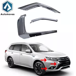 Parachoques delantero 3 piezas moldura cromada lateral derecha para Mitsubishi Outlander 2016-2020 - Imagen 1 de 6
