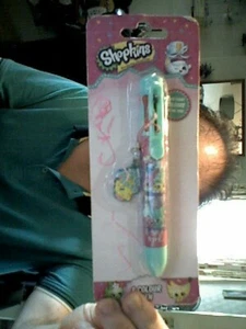 BOLÍGRAFO MULTICOLOR PARA NIÑOS SHOPKINS CUMPLEAÑOS ESCUELA NAVIDAD PAPEL GRATUITO EN REINO UNIDO - Imagen 1 de 1