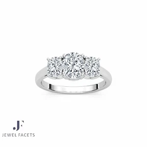 IGI Certified 2.70 Carat F/VS 14k Gold Cushion Cut Lab Grown Diamond Ring - Picture 1 of 4