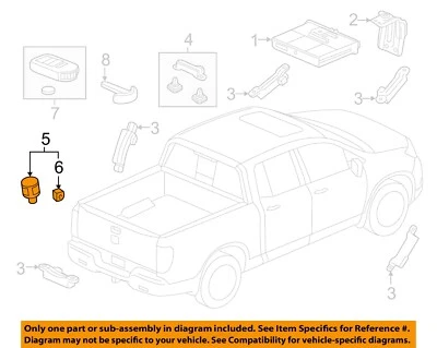 HONDA OEM 15-23 Accord Keyless Entry Components-Warning Buzzer 74940T7S003 - Image 1 of 2